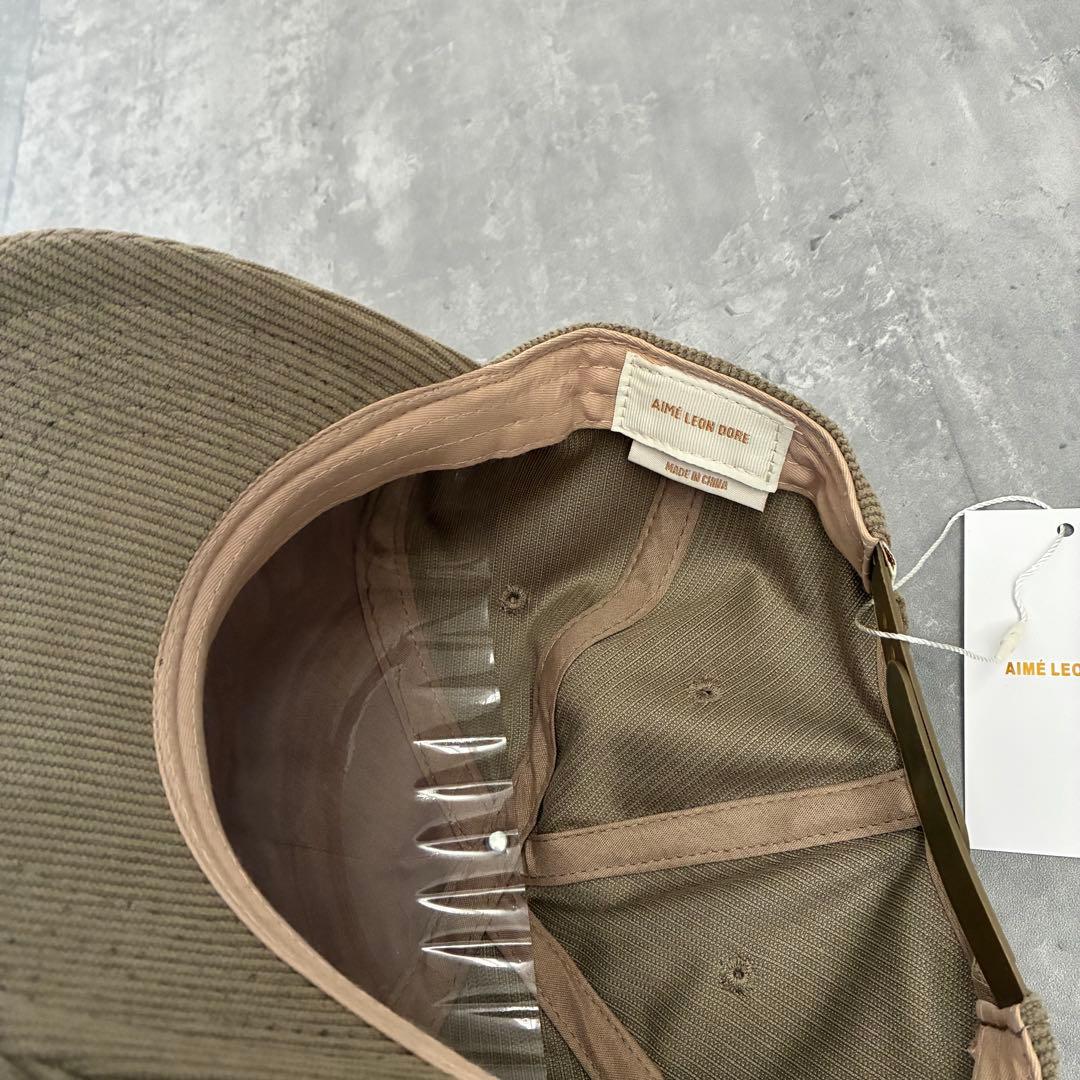 AIMÉ LEON DORE コーデュロイキャップ　ベージュ