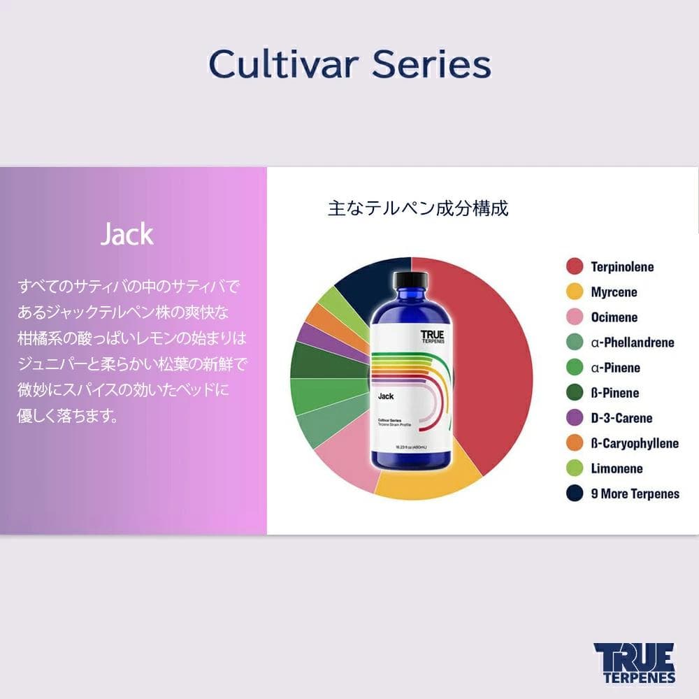TRUE テルペン アトマイザー CBD CBN CBG 10ml ジャック
