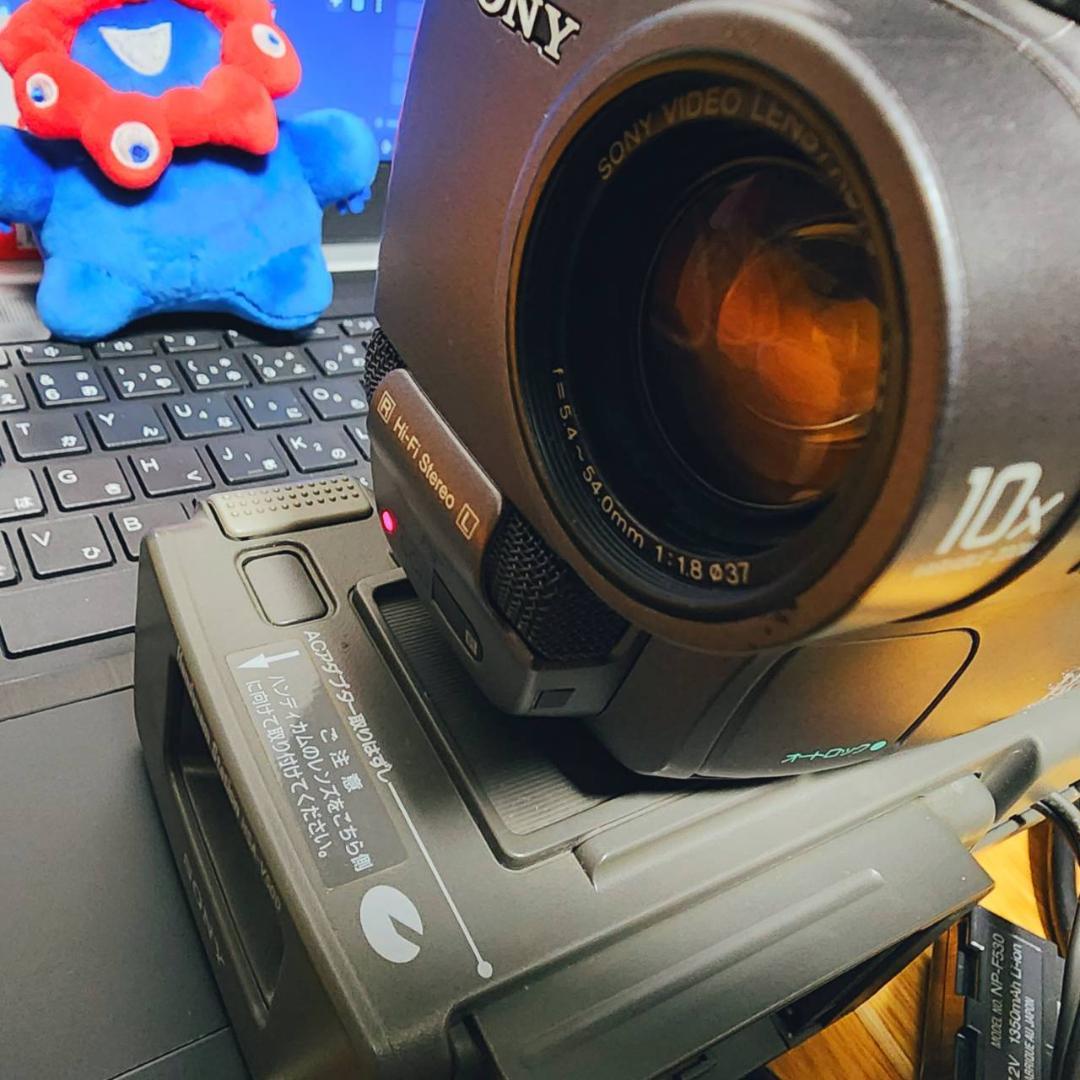 【動作確認済】SONY Hi8 高画質 ビデオカメラ ステーションセット