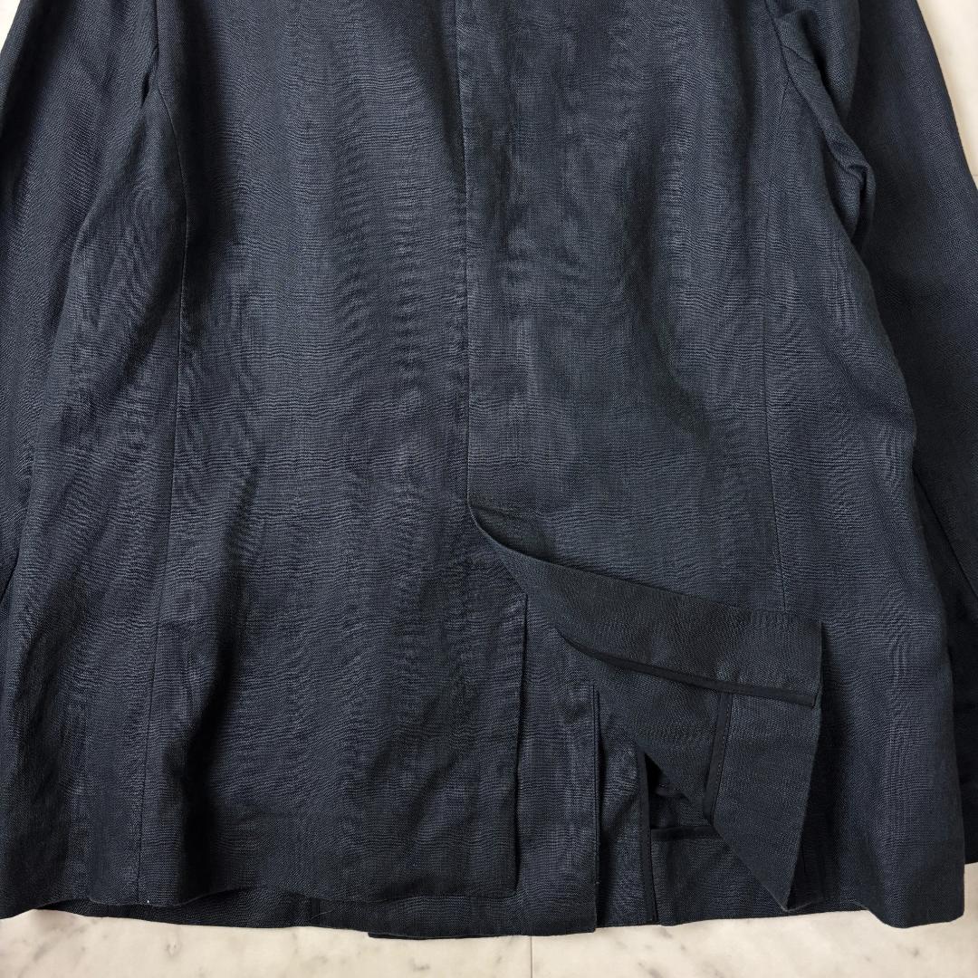 24SS スローブイエナ F テレデランダブルジャケット 黒 リネン IENA