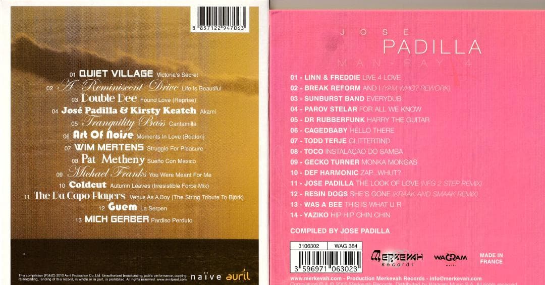 JOSE PADILLA　CD　4点