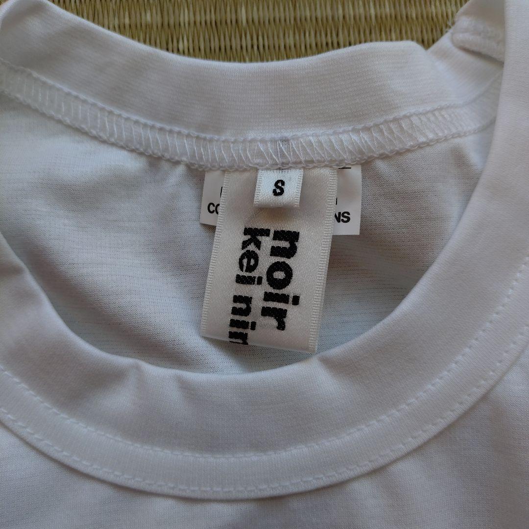 noir keinin カットアウトホワイトTシャツ S