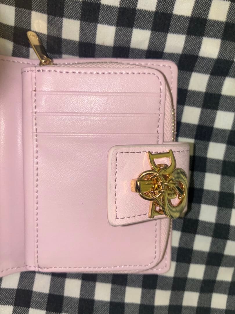 値下げ可 Dior クリスチャンディオール 二つ折り財布 ピンク