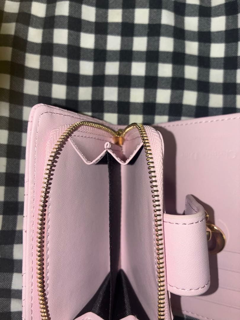 値下げ可 Dior クリスチャンディオール 二つ折り財布 ピンク