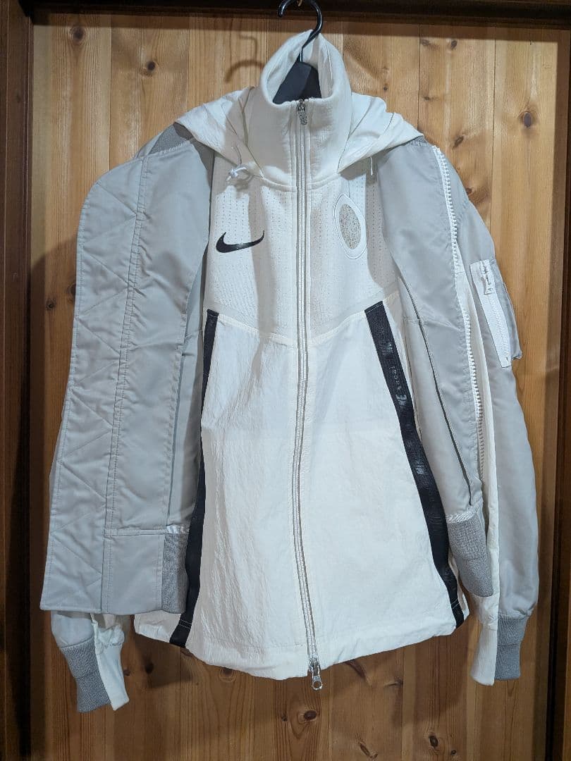 希少XS★ Sacai × Nike レイヤードボンバージャケット XS