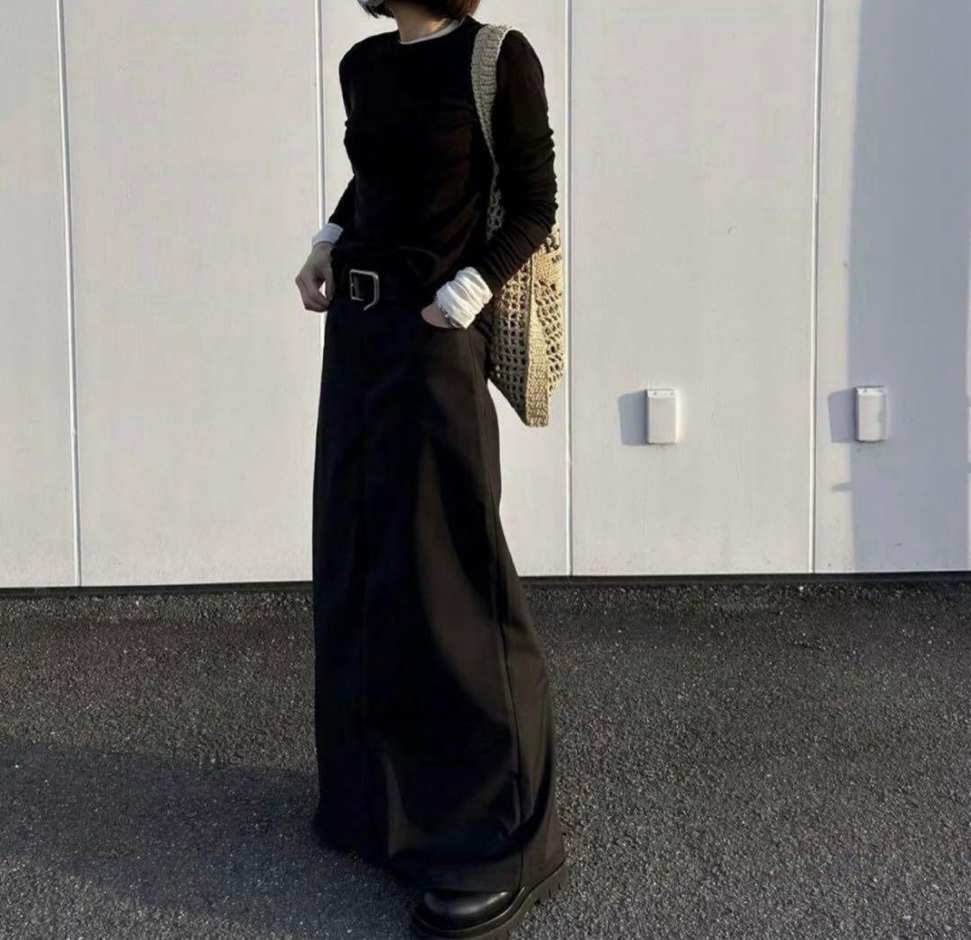 ok.soon maxi skirt ブラック
