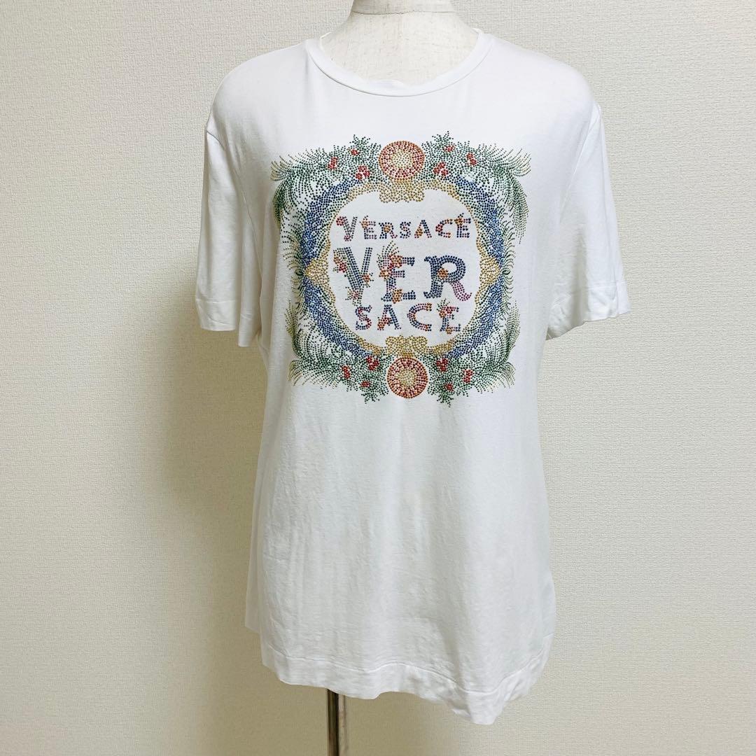 ヴェルサーチ GIANNI期 イタリア製 装飾ロゴTシャツ 42 希少