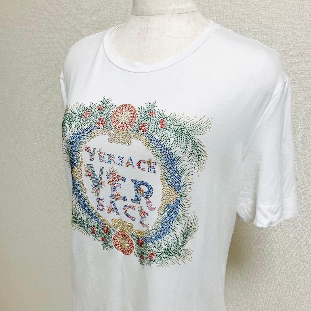 ヴェルサーチ GIANNI期 イタリア製 装飾ロゴTシャツ 42 希少