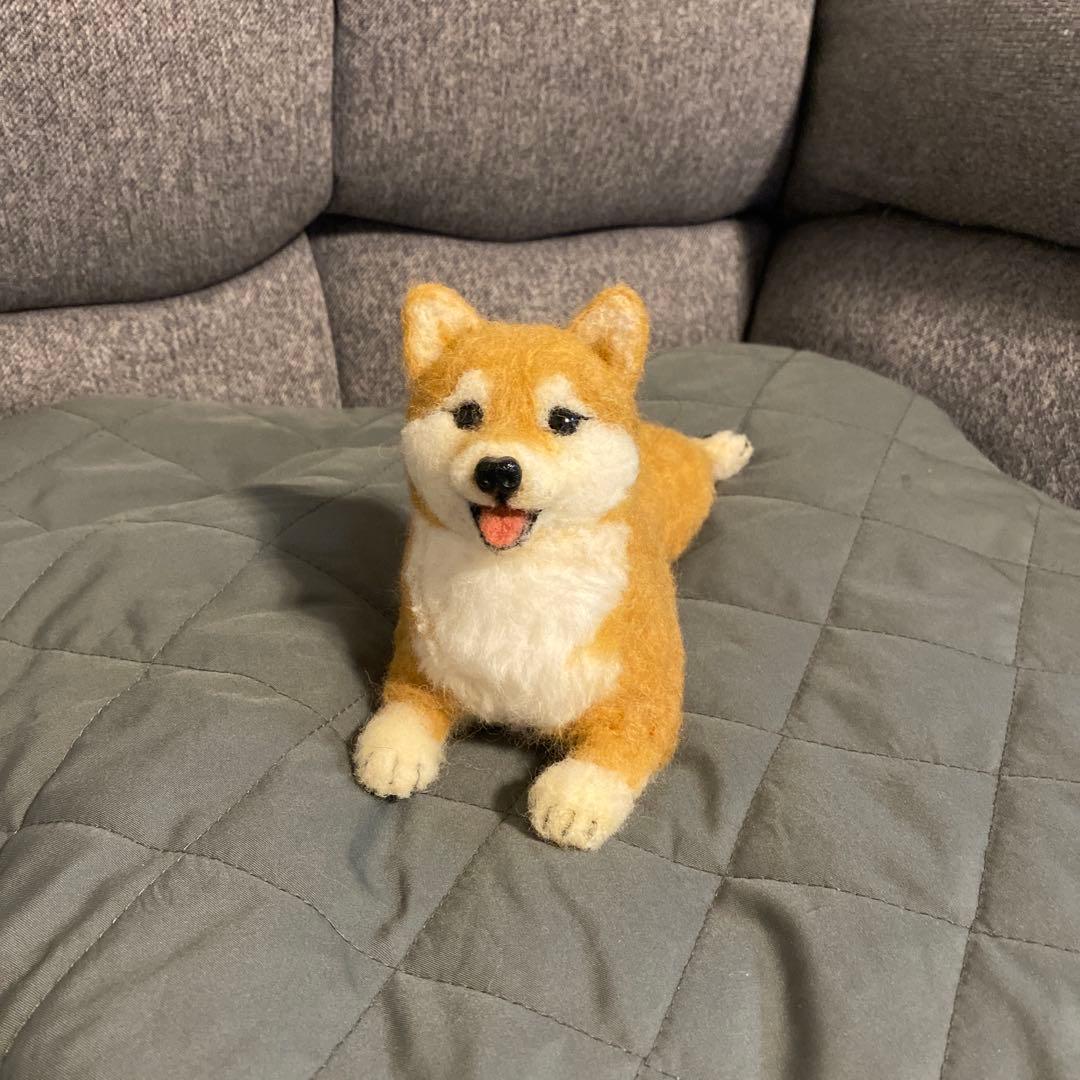 羊毛フェルト　柴犬