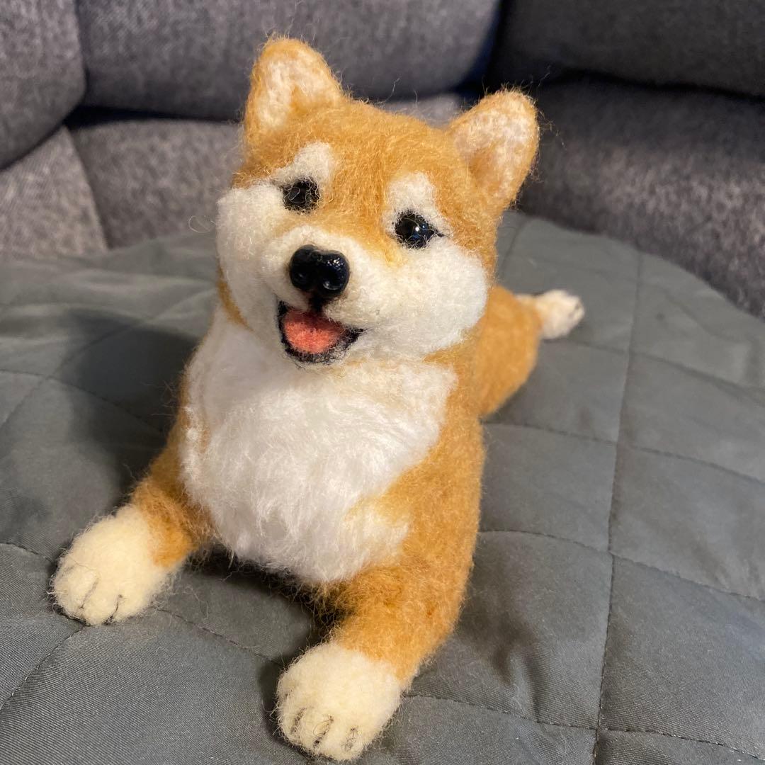 羊毛フェルト　柴犬