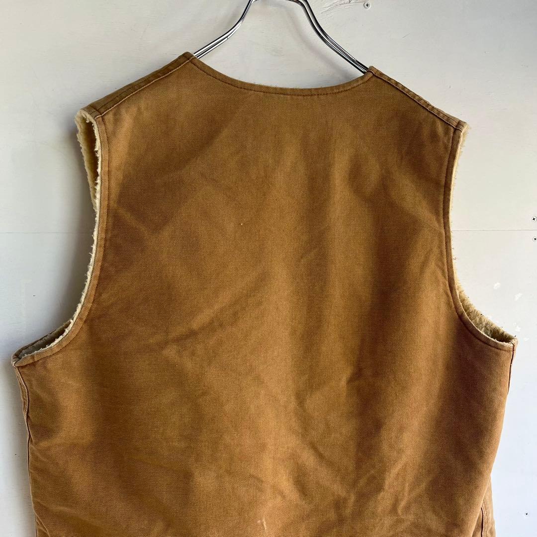 80s Carhartt ダックベスト 内ボア カーハート アメカジ 星タグ