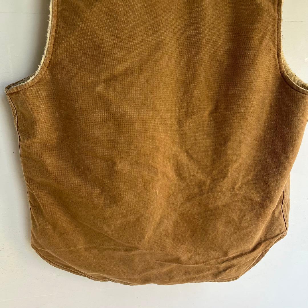 80s Carhartt ダックベスト 内ボア カーハート アメカジ 星タグ