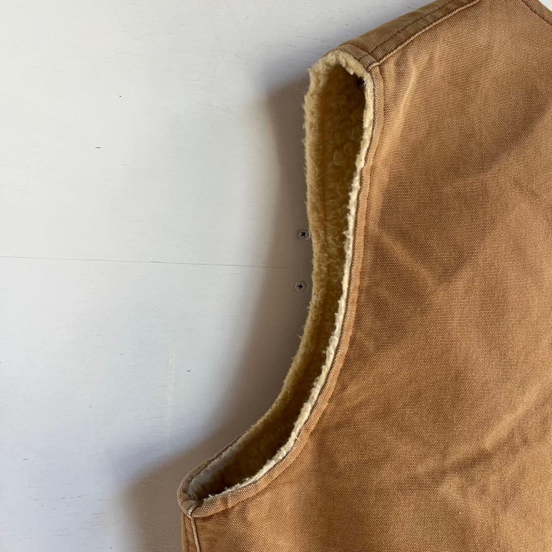 80s Carhartt ダックベスト 内ボア カーハート アメカジ 星タグ