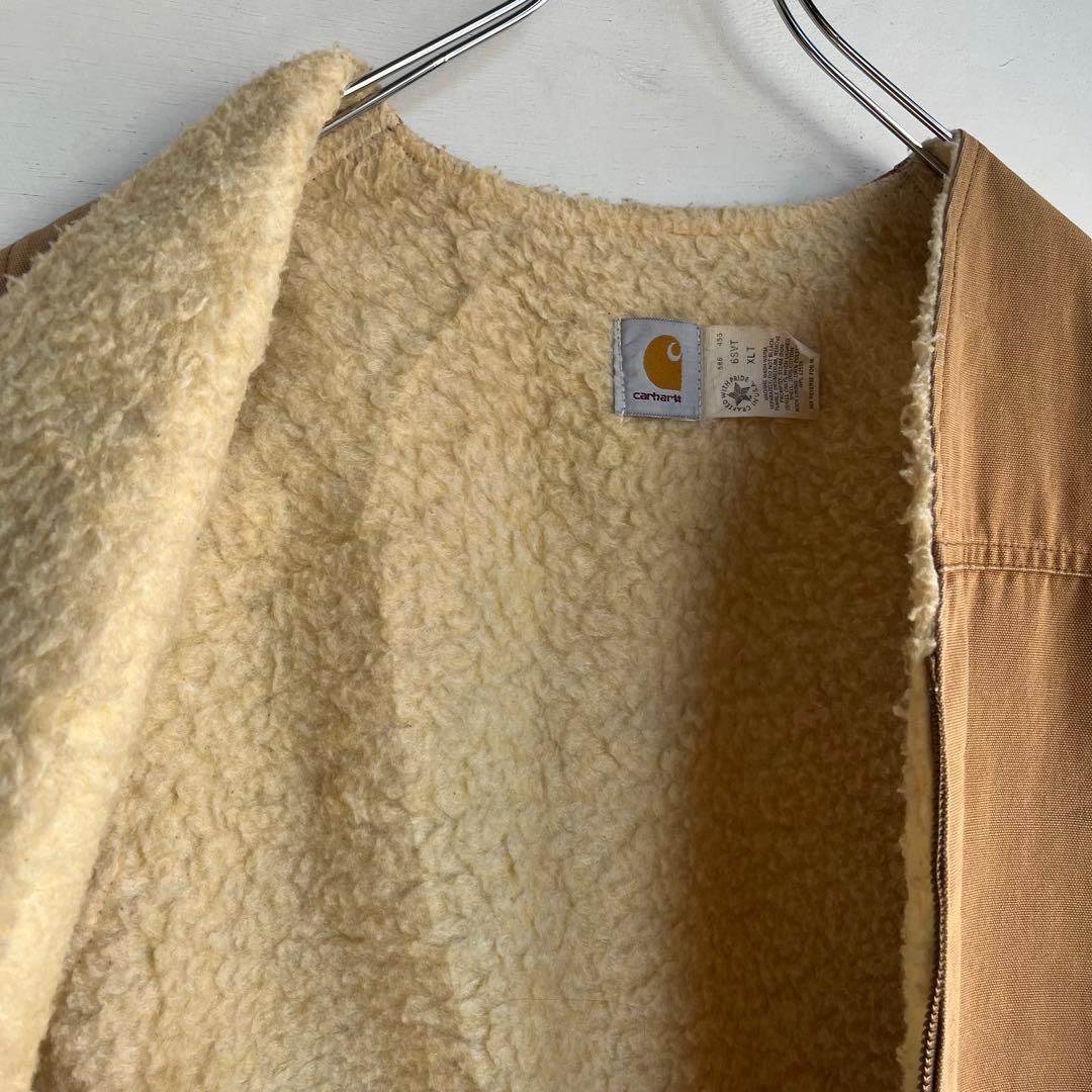 80s Carhartt ダックベスト 内ボア カーハート アメカジ 星タグ