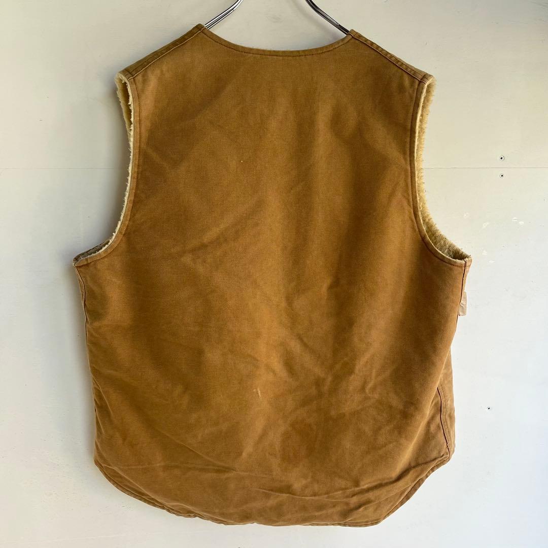 80s Carhartt ダックベスト 内ボア カーハート アメカジ 星タグ