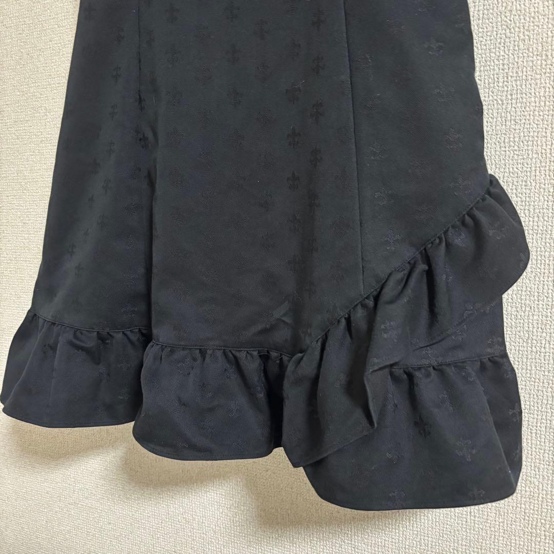 Emily Temple cute ブラックノースリーブワンピース 黒 リボン