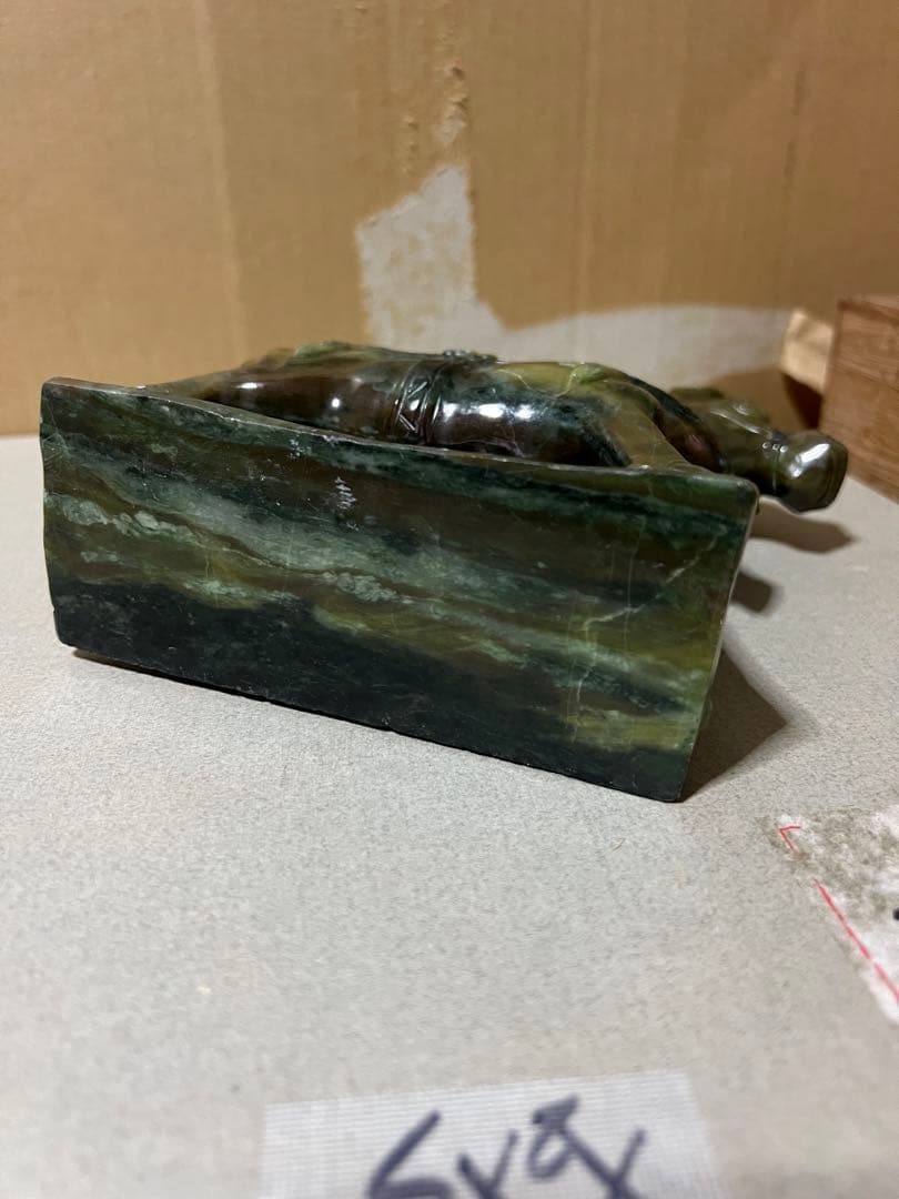 天然石彫刻  馬　天然石