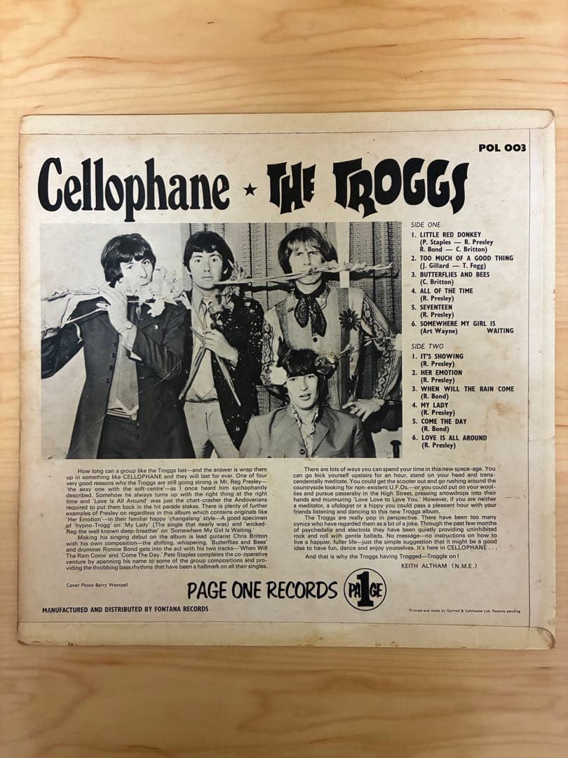 【LP】The Troggs / Cellophane