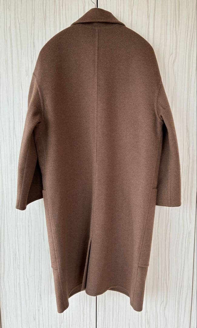 M*U様 HERMES メドール カシミヤ ダブルフェイス コート ブラウン 3