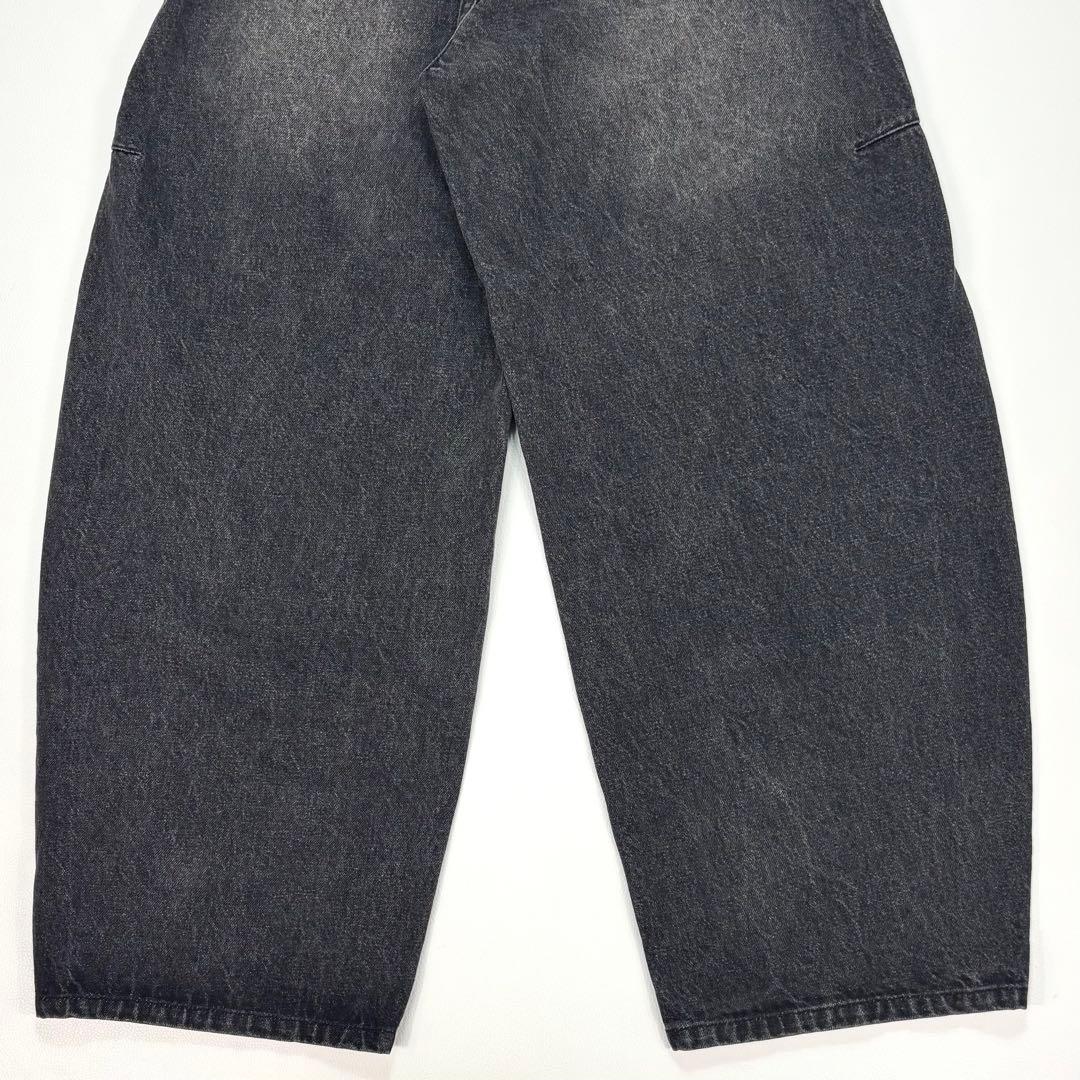 AMERI OVER WAIST SWITCHING DENIM ワイドパンツ