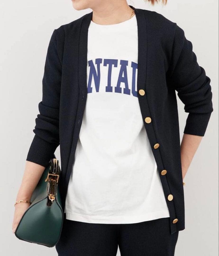 美品★DeuxiemeClasse DINERRIB Vネックカーディガン