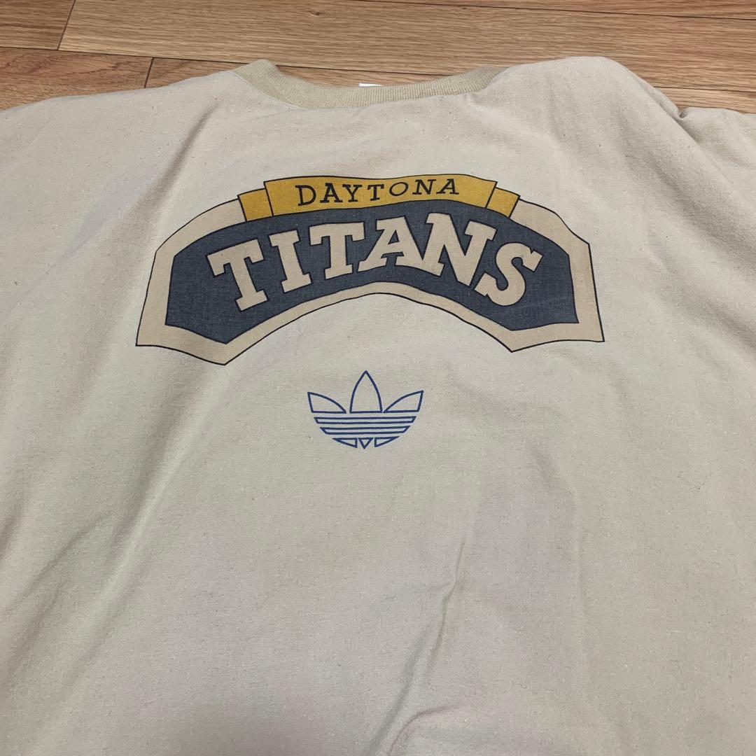 80年代 adidas アディダス デイトナ・タイタンズ ベージュ 中古 古着