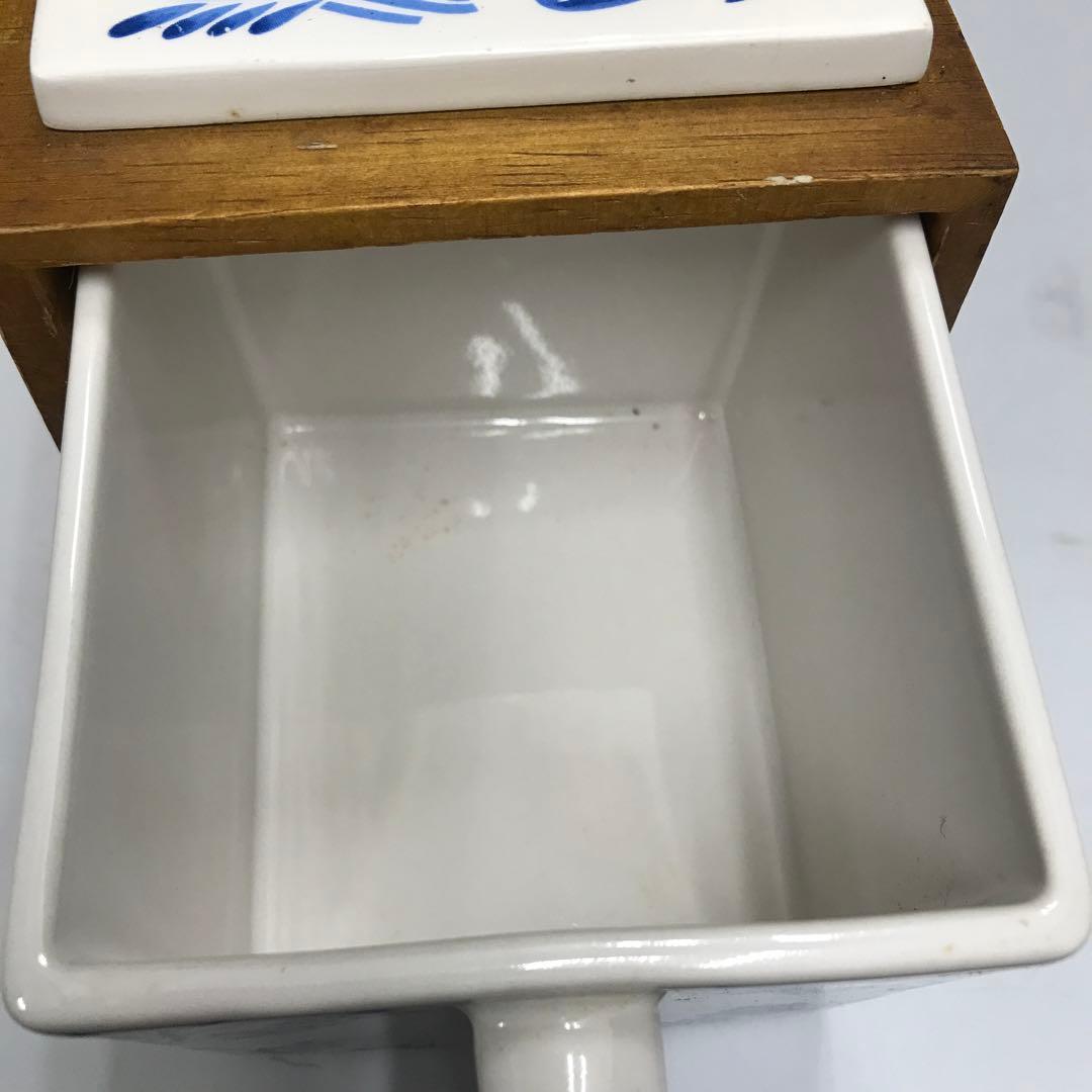 早い者勝ち　アンティーク　花柄　キッチン　調味料入れ　昭和レトロ　カントリー