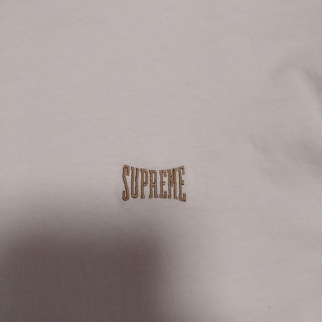 ✨美品✨Supreme Tシャツ 刺繍ロゴ入り Lサイズ