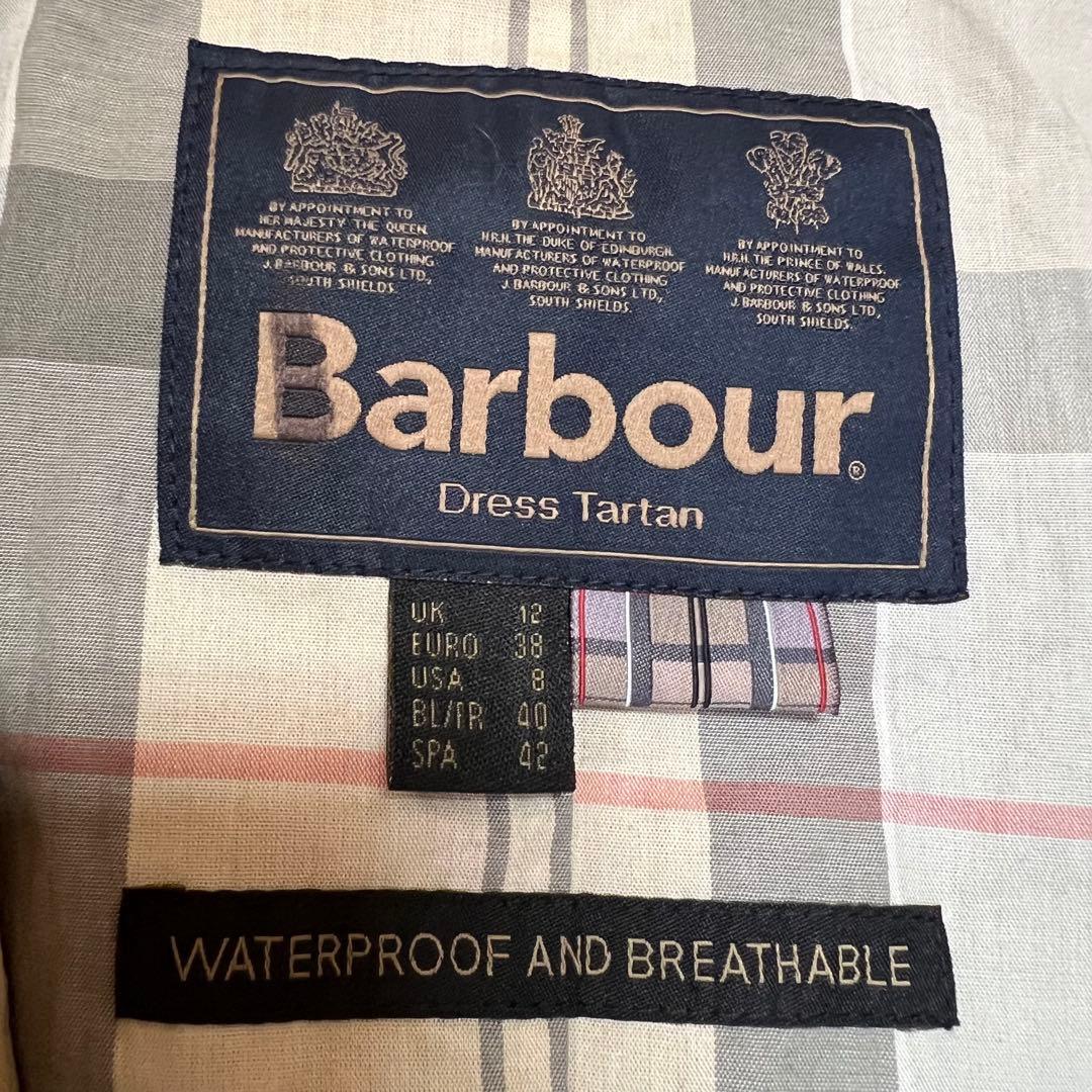 【なねむ】Barbour バブアー ショート丈トレンチレインコート 希少