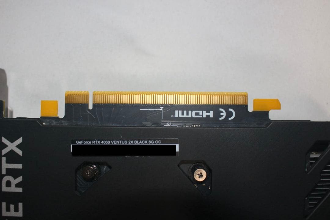 【ほぼ未使用】RTX4060 VENTUS 2X BLACK 8G OC MSI