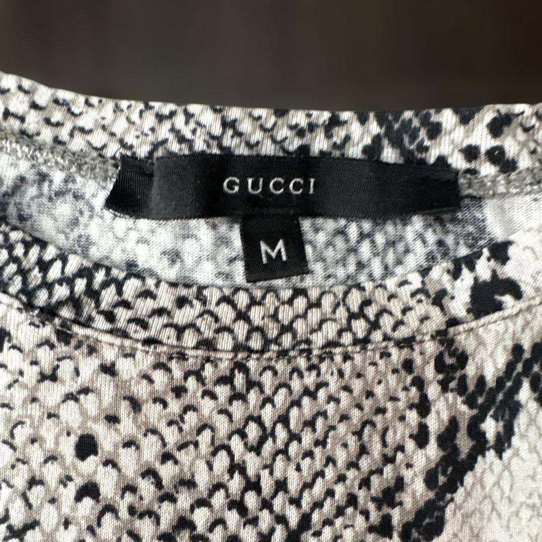 GUCCI ヘビ柄 半袖Tシャツ Mサイズ