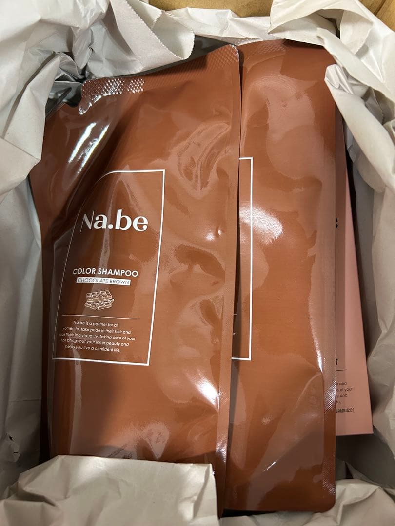 Na.be COLOR SHAMPOO 2袋セットとヘマチンミスト