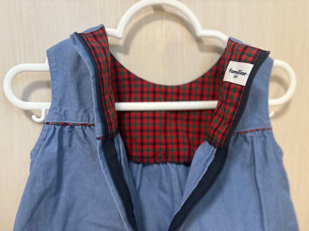 定価15400円◆現行品◆80サイズ　familiar ジャンパースカート