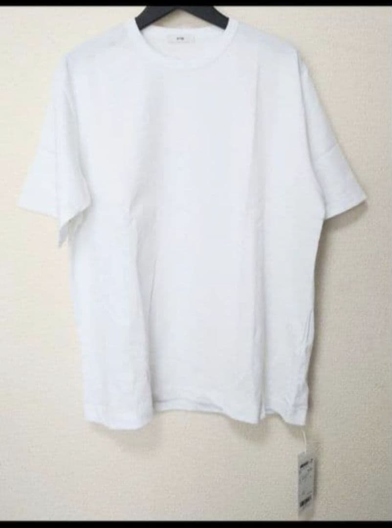新品ATON DRY COTTON JERSEY CREWNECK T 04 白