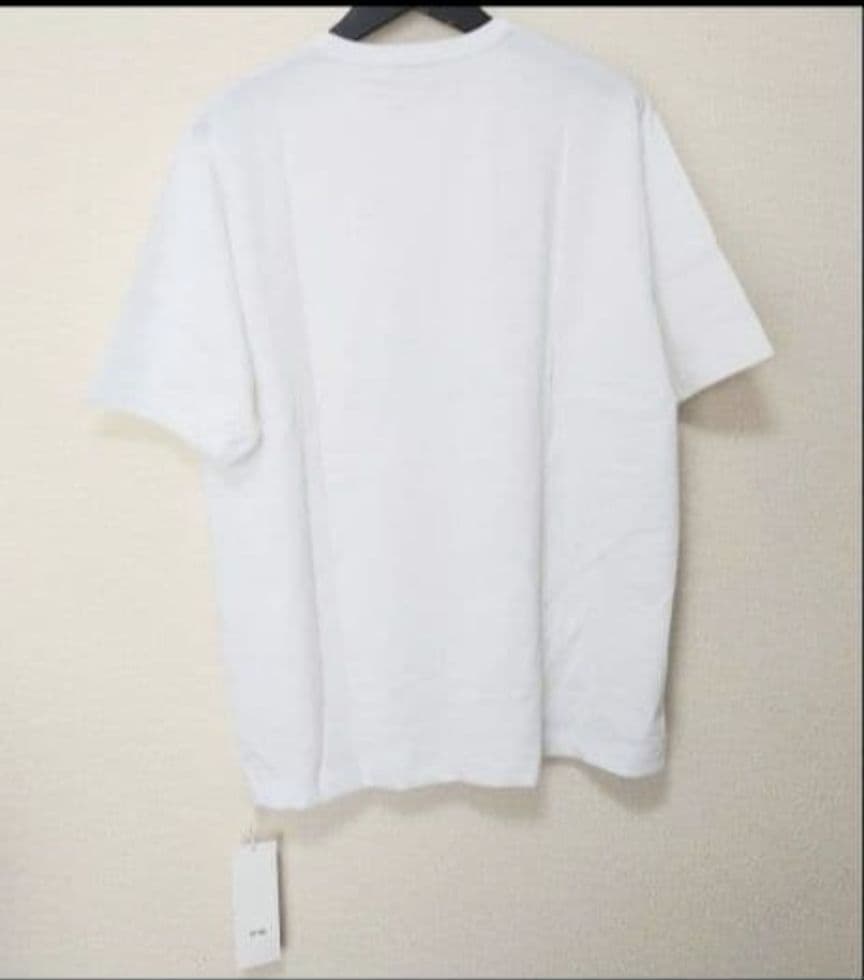 新品ATON DRY COTTON JERSEY CREWNECK T 04 白