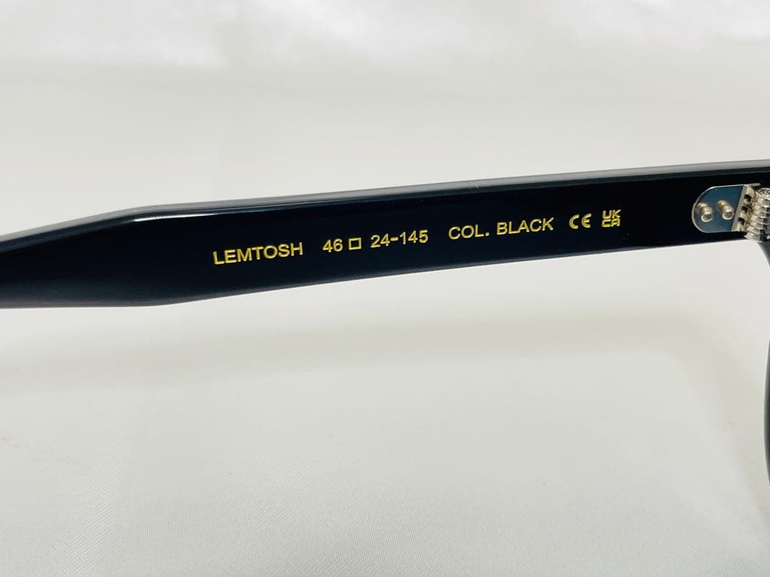 美品 MOSCOT LEMTOSH モスコット レムトッシュ カラーレンズ 黒縁