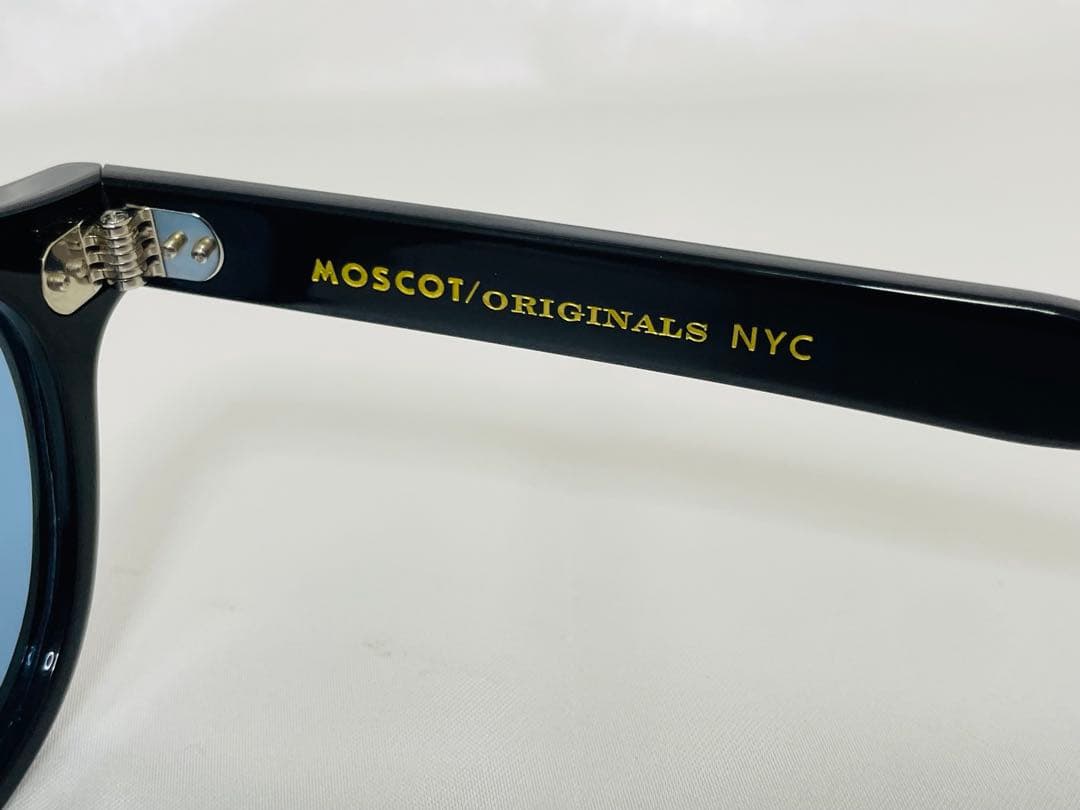 美品 MOSCOT LEMTOSH モスコット レムトッシュ カラーレンズ 黒縁