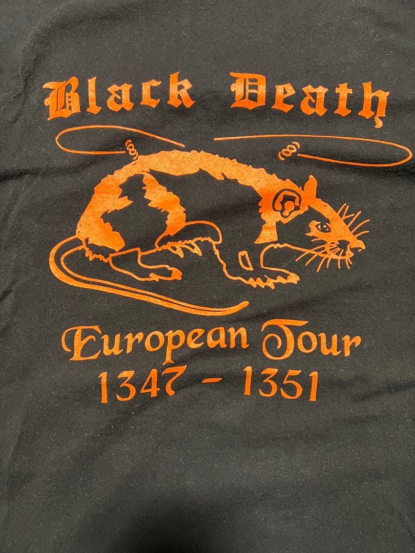 1990年代　BLACK DEATH ブラックデス　ペスト Tシャツ　XL
