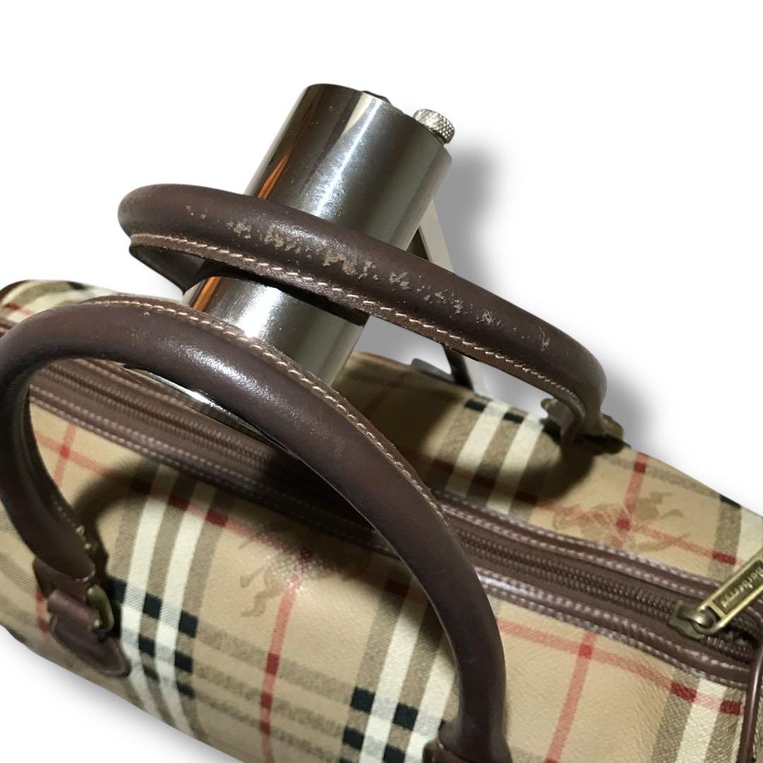 【人気商品】burberrys ミニボストン　ホースロゴ　ノバチェック