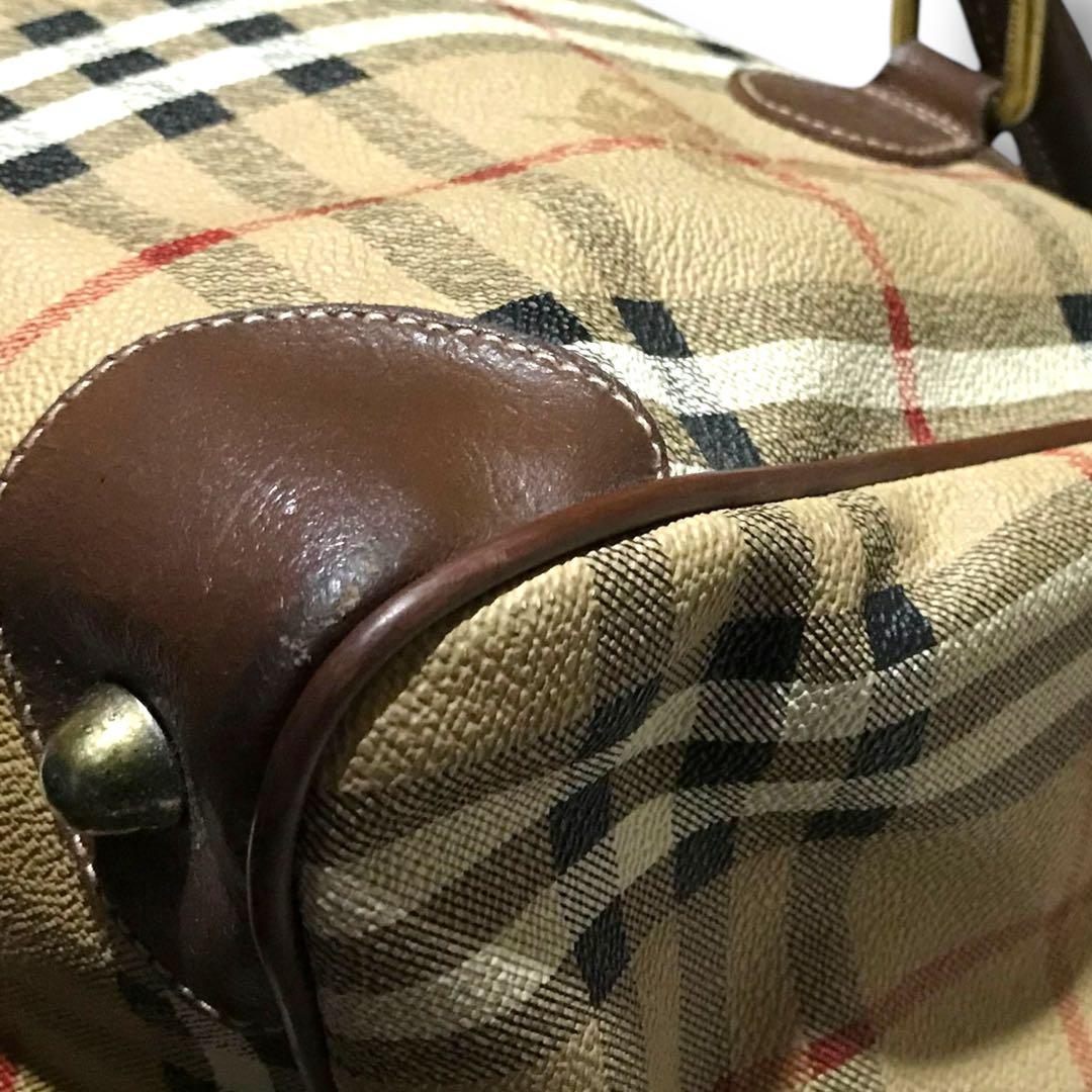 【人気商品】burberrys ミニボストン　ホースロゴ　ノバチェック
