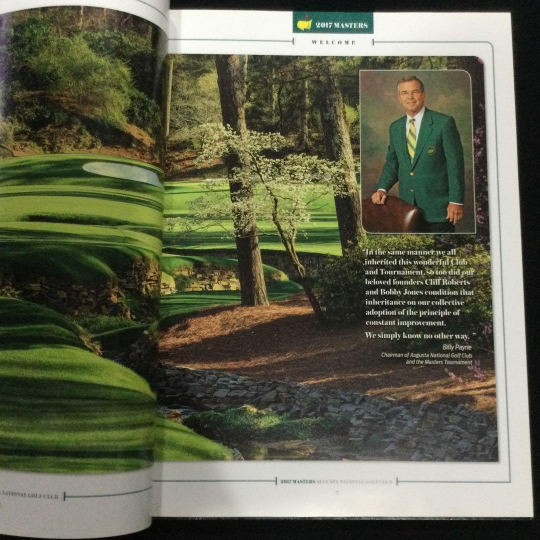 激レア　マスターズゴルフ　2017 写真集　洋書　セルジオガルシア　松山英樹