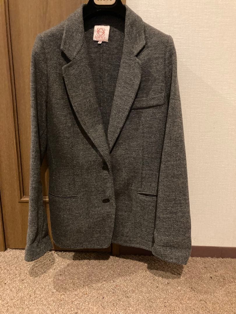 ロエベ LOEWE ツイード テーラードジャケット