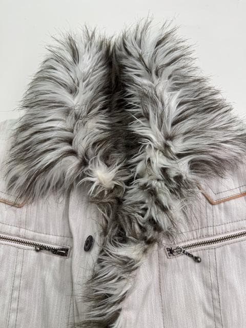 NICOLE CLUB FOR MEN フェイクファー　セミロングコート　48