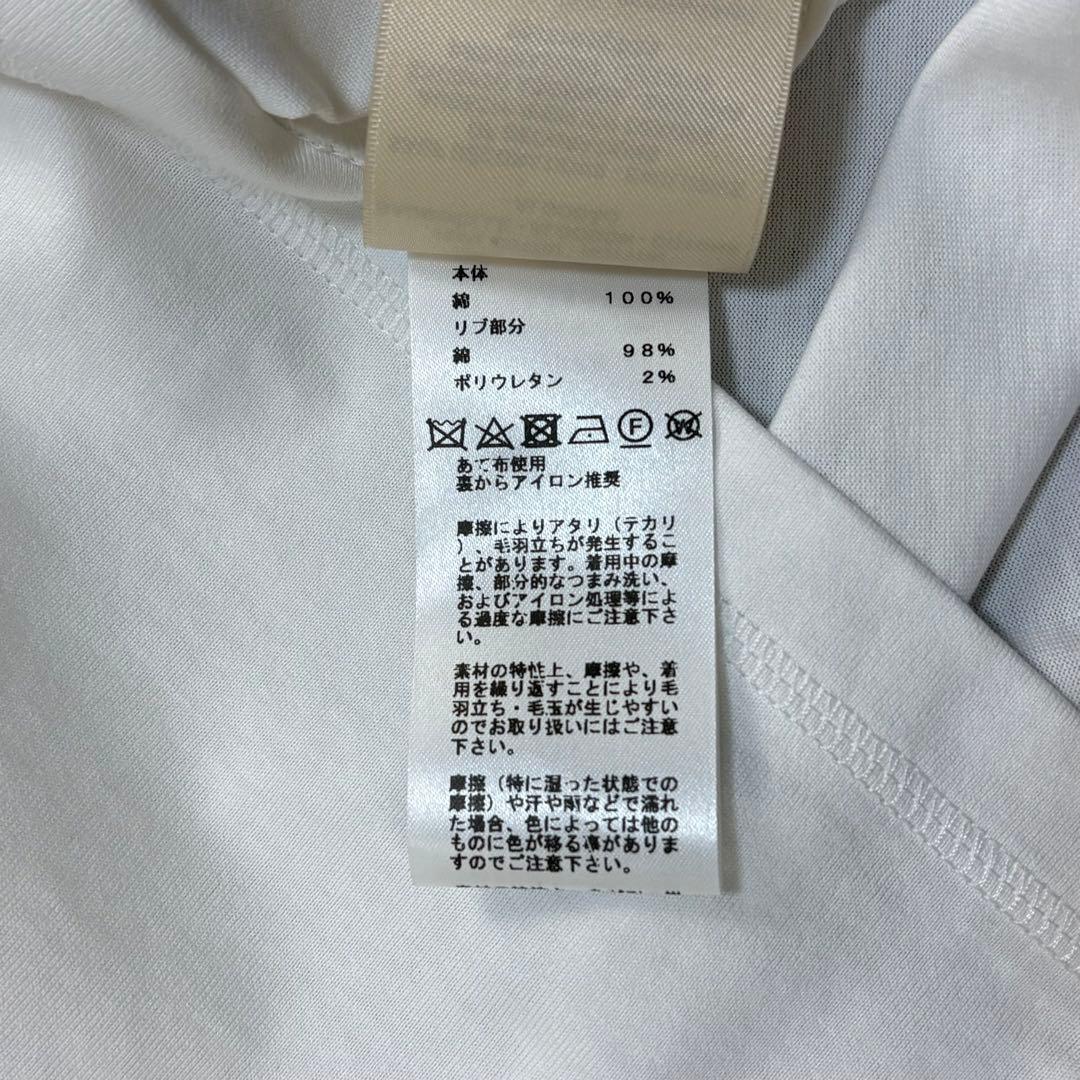 6251【未使用級・タグ付き】エルメス☆H刺繍ポケットTシャツ ホワイト 36