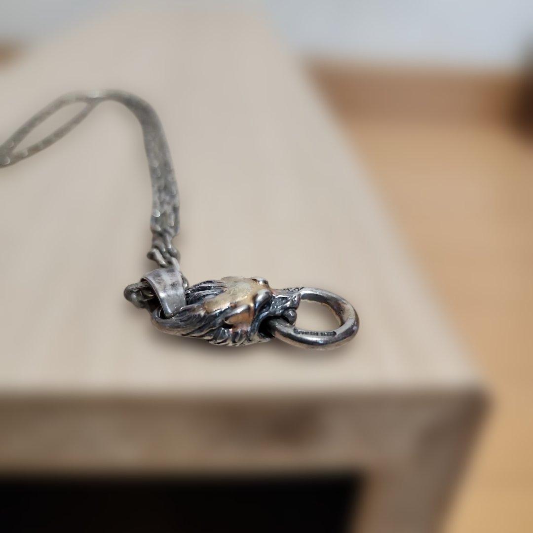 【貴重】Bill Wall Leather BWL ウルフヘッド ネックレス
