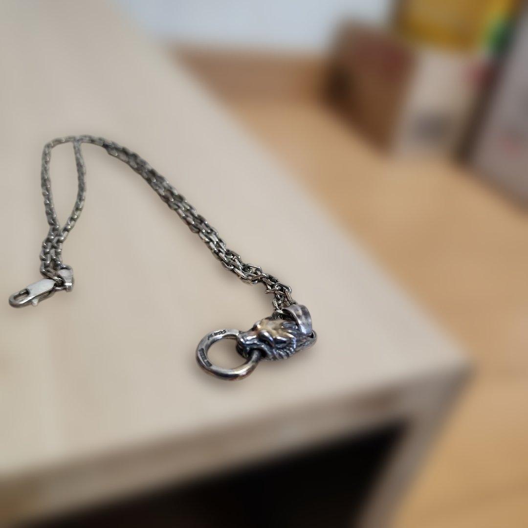 【貴重】Bill Wall Leather BWL ウルフヘッド ネックレス