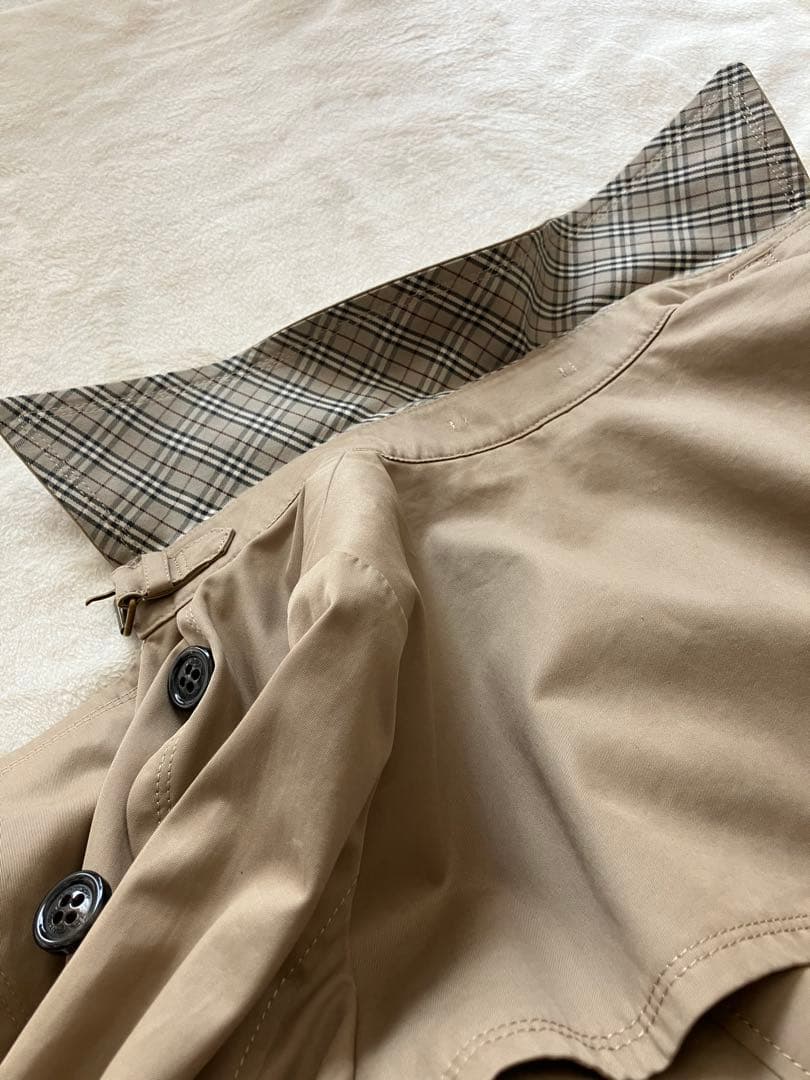 美品 バーバリーブルーレーベル トレンチコート 38 ライナー付 ベージュ