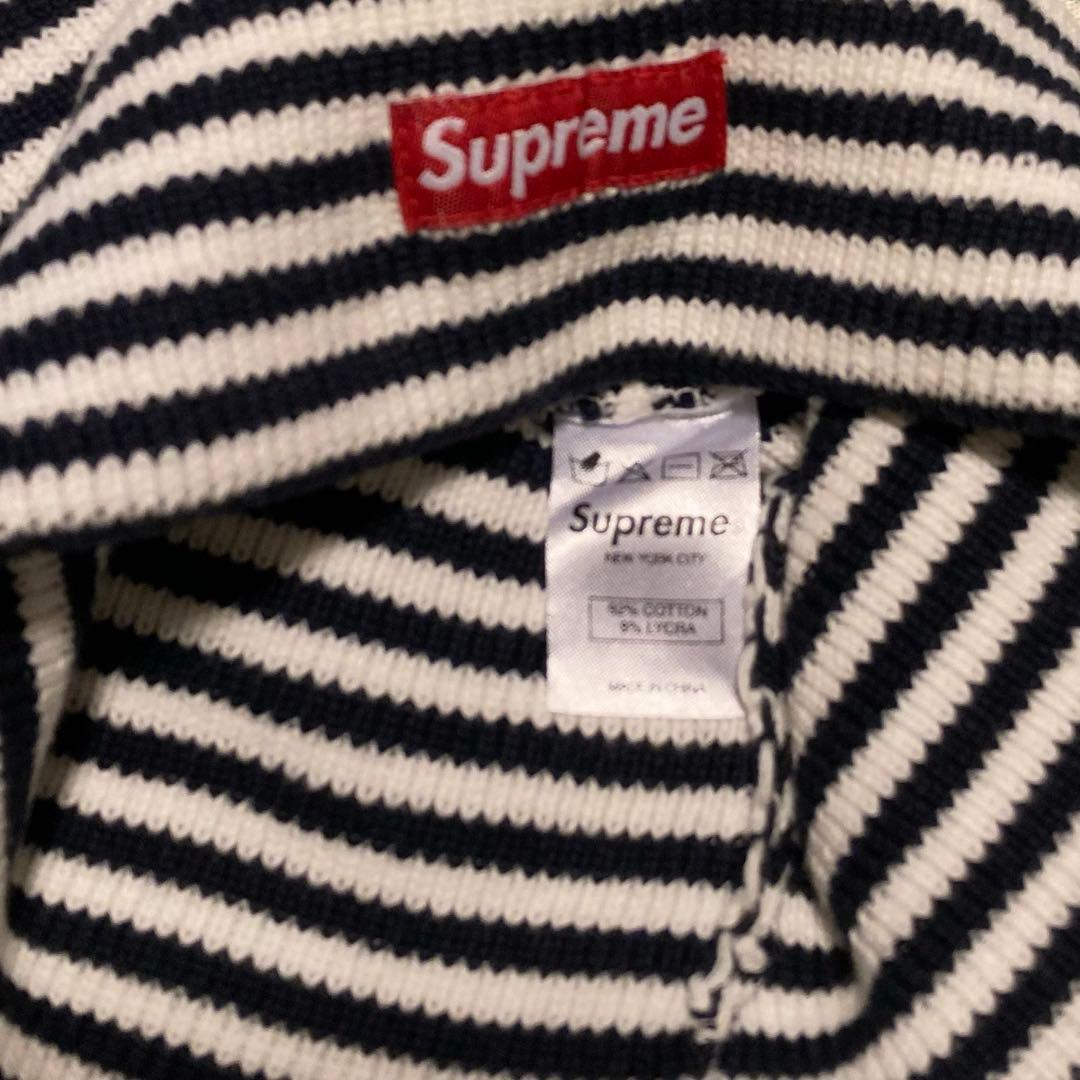 supreme シュプリーム ニット帽 ビーニー スモールボックス ボーダー
