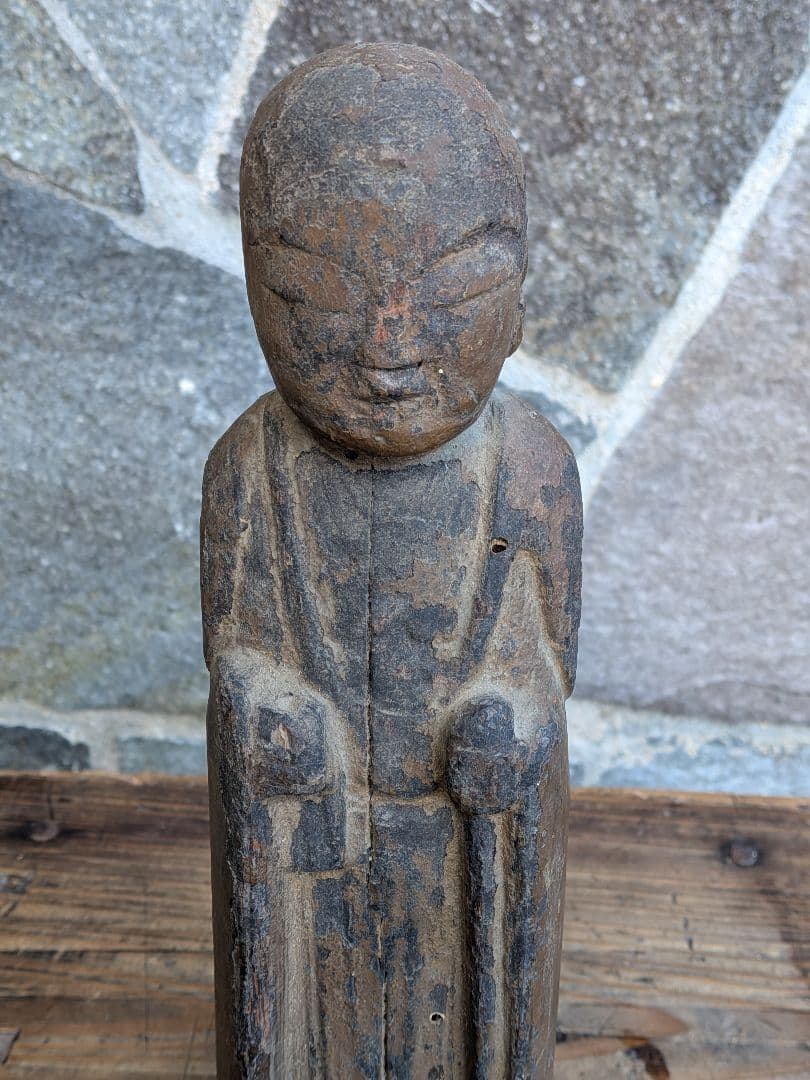 江戸時代の木彫り円空仏 菩薩立像　如来立像
