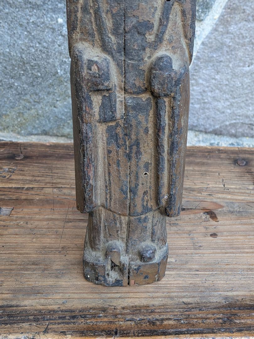江戸時代の木彫り円空仏 菩薩立像　如来立像